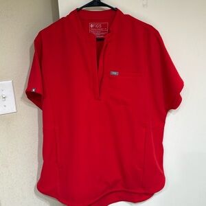 FIGS POP RED LIMITED EDITION SCRUB SET